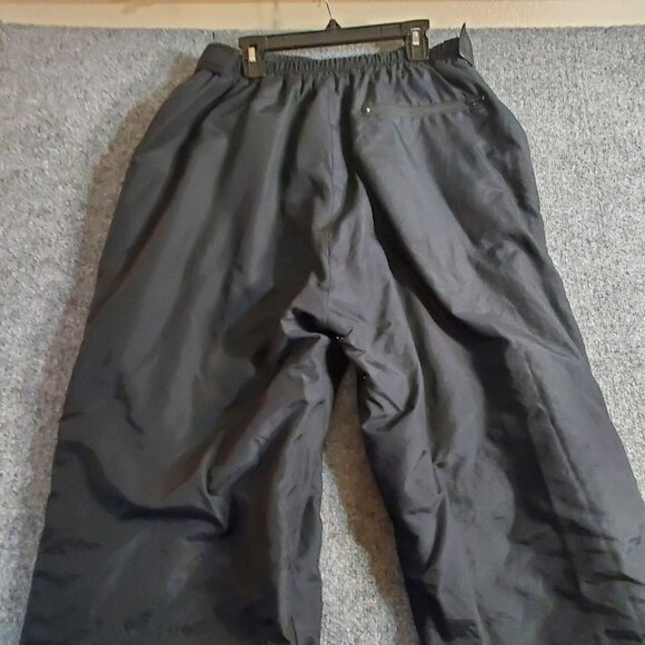Sport Essentials Ski Snowboard Pants Sz XL Black Pockets Clean Full Leg Zip - Picture 5 of 10
